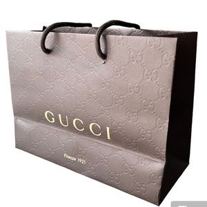 GUCCI Firenze 1921 Paper Shopping Gift Bag - Brand New Wrapped 9x6.7x2.5…